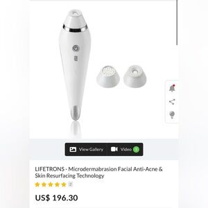 Microdermabrasion facial-anti-acne and skin resurfacing device